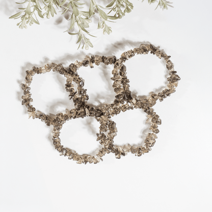 Smokey Quartz Chip Bracelet (Sense of Purpose and Purification)  DestGlow