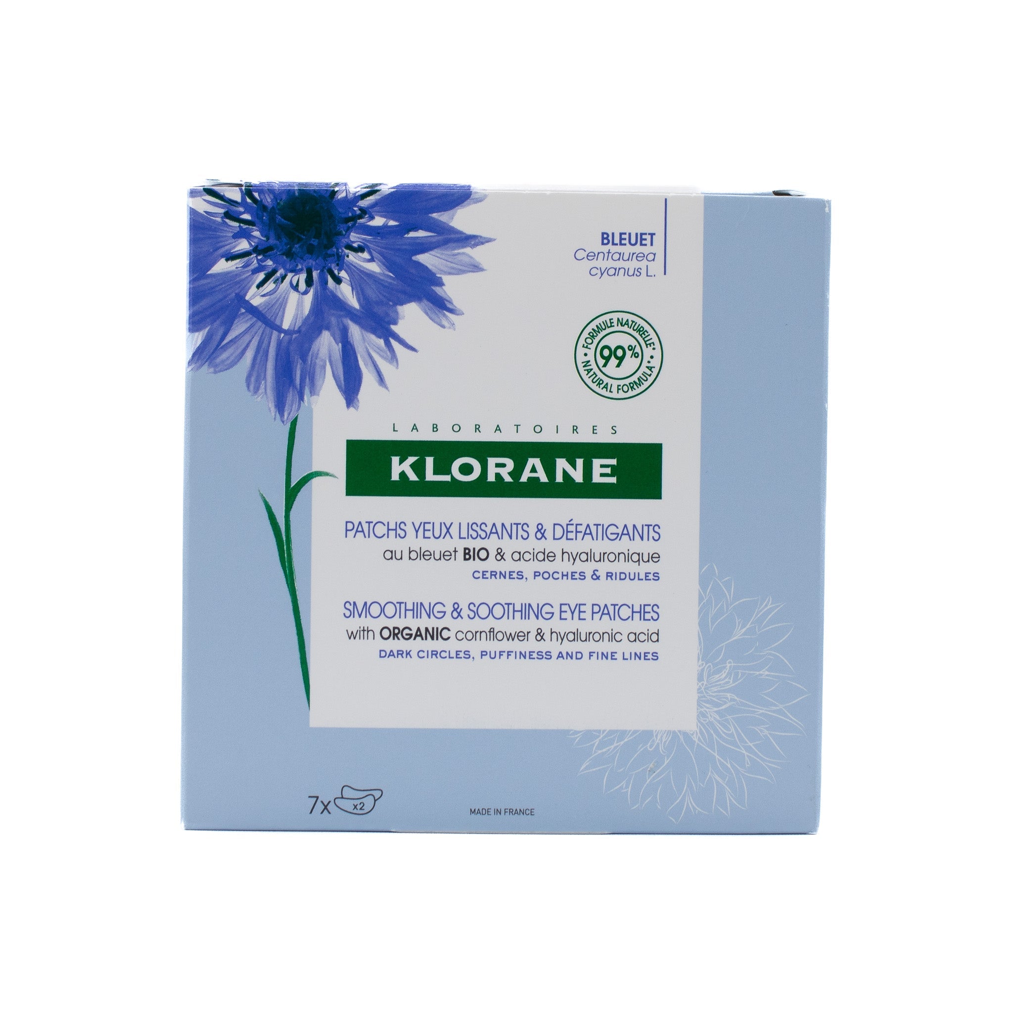 KLORANE Smoothing &amp; Soothing Eye Patches 7 PATCHES - Imperfect Box