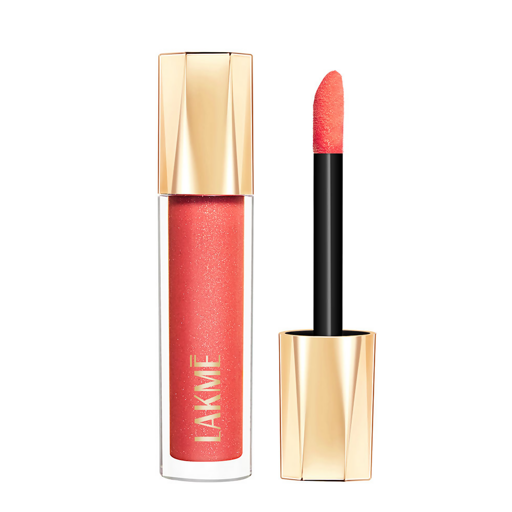 Lakme Glitterati Lip Glaze - Peach Punch