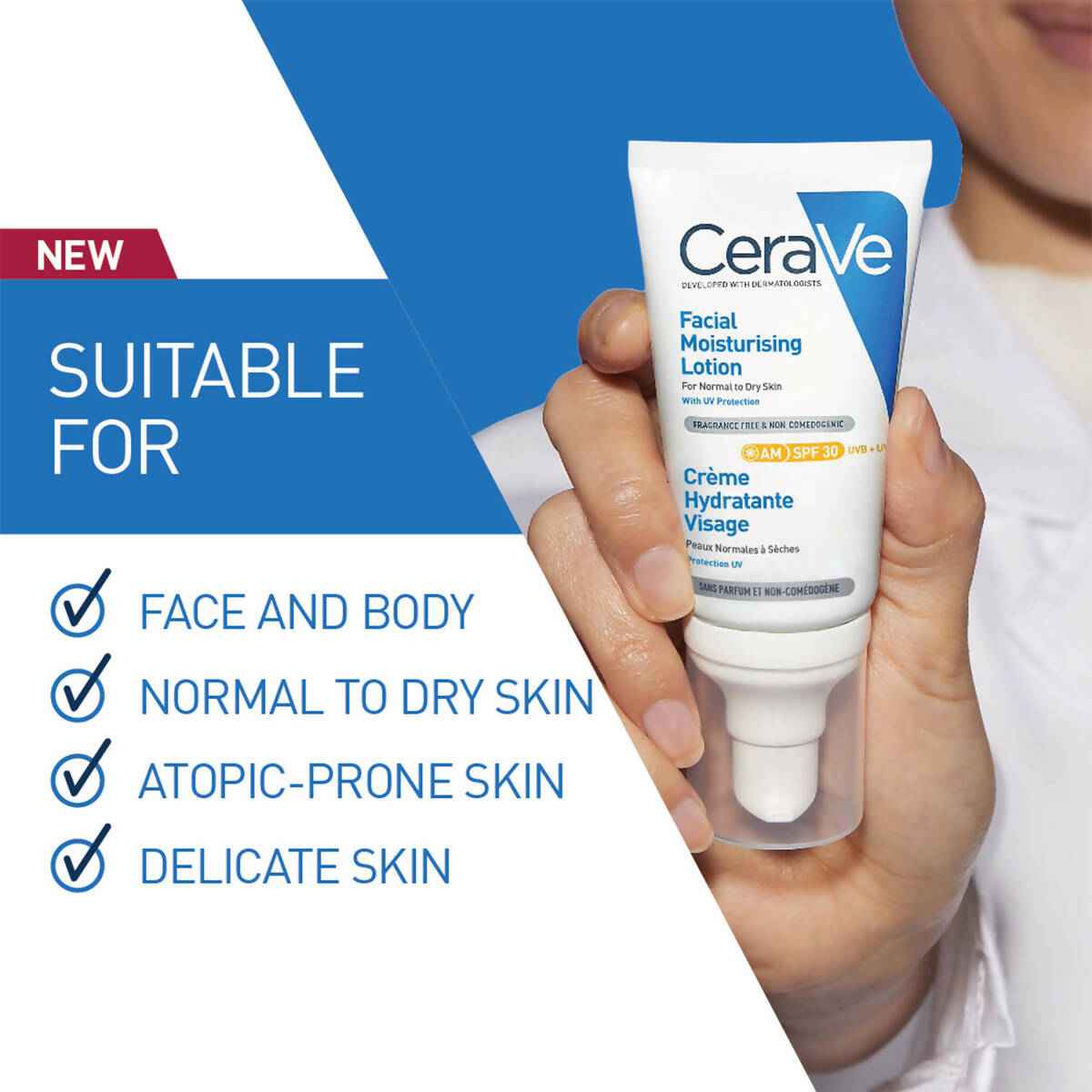 Cerave AM Facial Moisturising Lotion SPF30 for Normal to Dry Skin