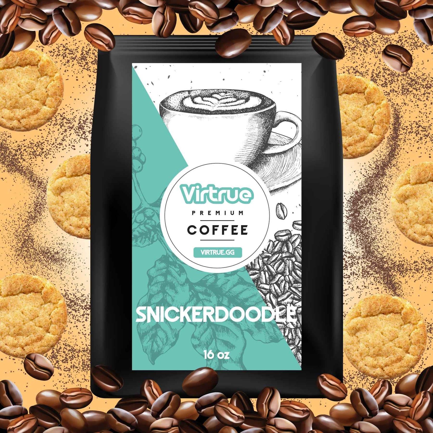 Snickerdoodle Flavored Coffee – 16oz | Virtrue Premium