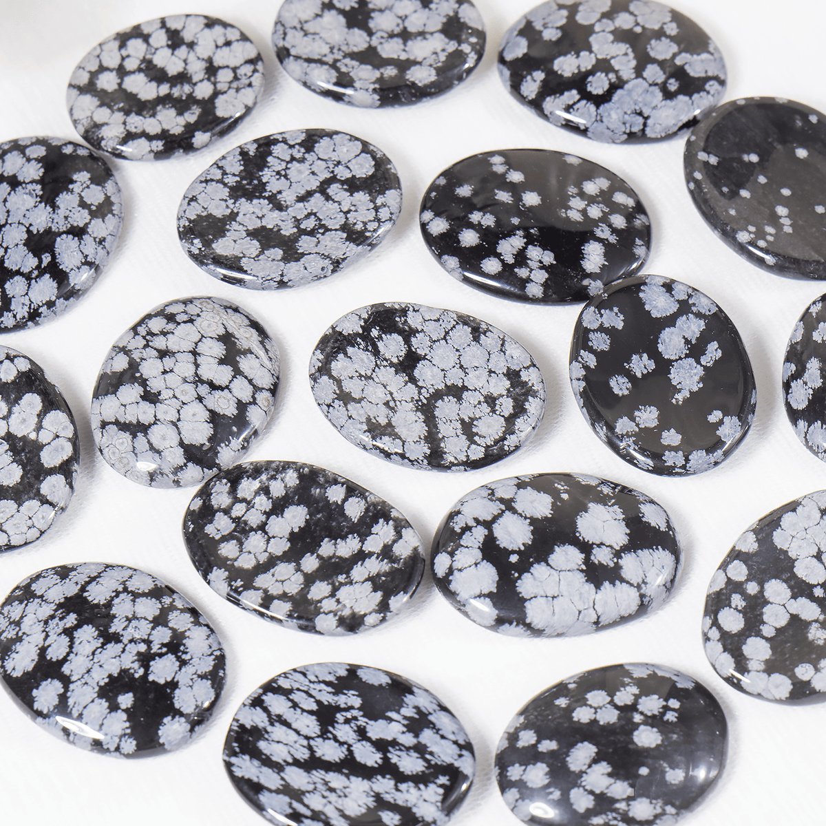 Snowflake Obsidian Pocket Stones (Angelic Communication and Past Life Recall)  DestGlow