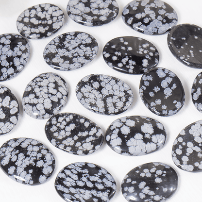 Snowflake Obsidian Pocket Stones (Angelic Communication and Past Life Recall)  DestGlow