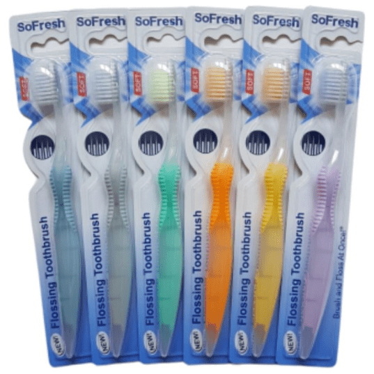 SoFresh Flossing Toothbrush Soft by Pasteur Pharmacy