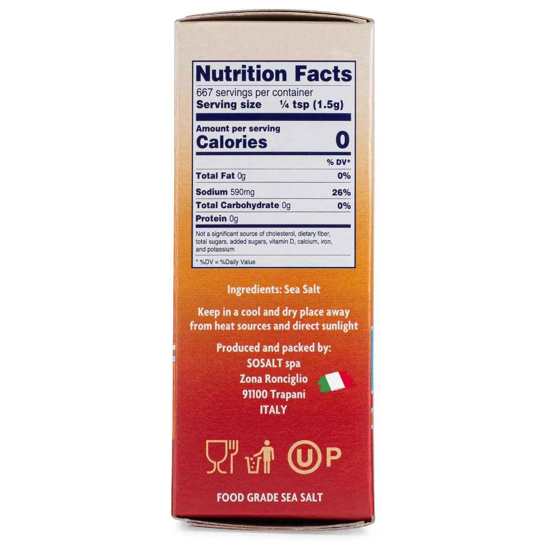 SoSalt, 12 pack x 1 kg Coarse Natural Sea Salt (35.3 oz)