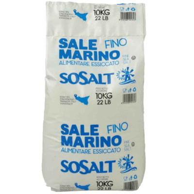 SoSalt, Fine Sea Salt from Sicily, 22 lb (10kg)