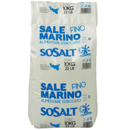 SoSalt, Fine Sea Salt from Sicily, 22 lb (10kg)