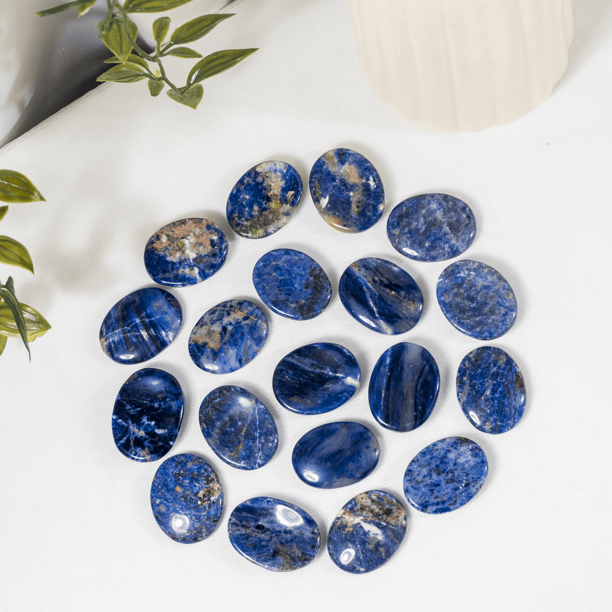 Sodalite Pocket Stones (Meditation and Self-Acceptance)  DestGlow