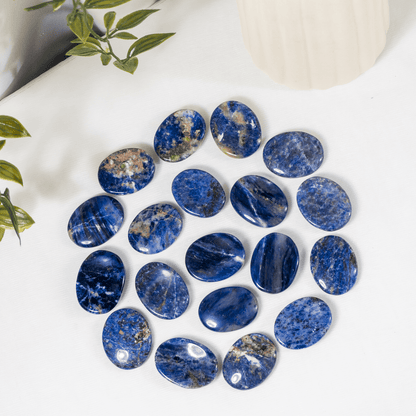 Sodalite Pocket Stones (Meditation and Self-Acceptance)  DestGlow