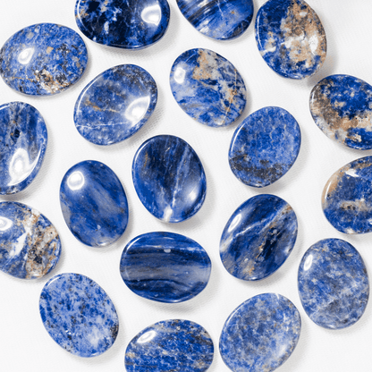 Sodalite Pocket Stones (Meditation and Self-Acceptance)  DestGlow
