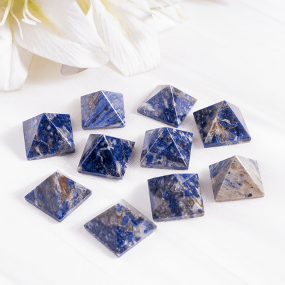 Sodalite Pyramids (Emotional Balance and Self-Trust)  DestGlow