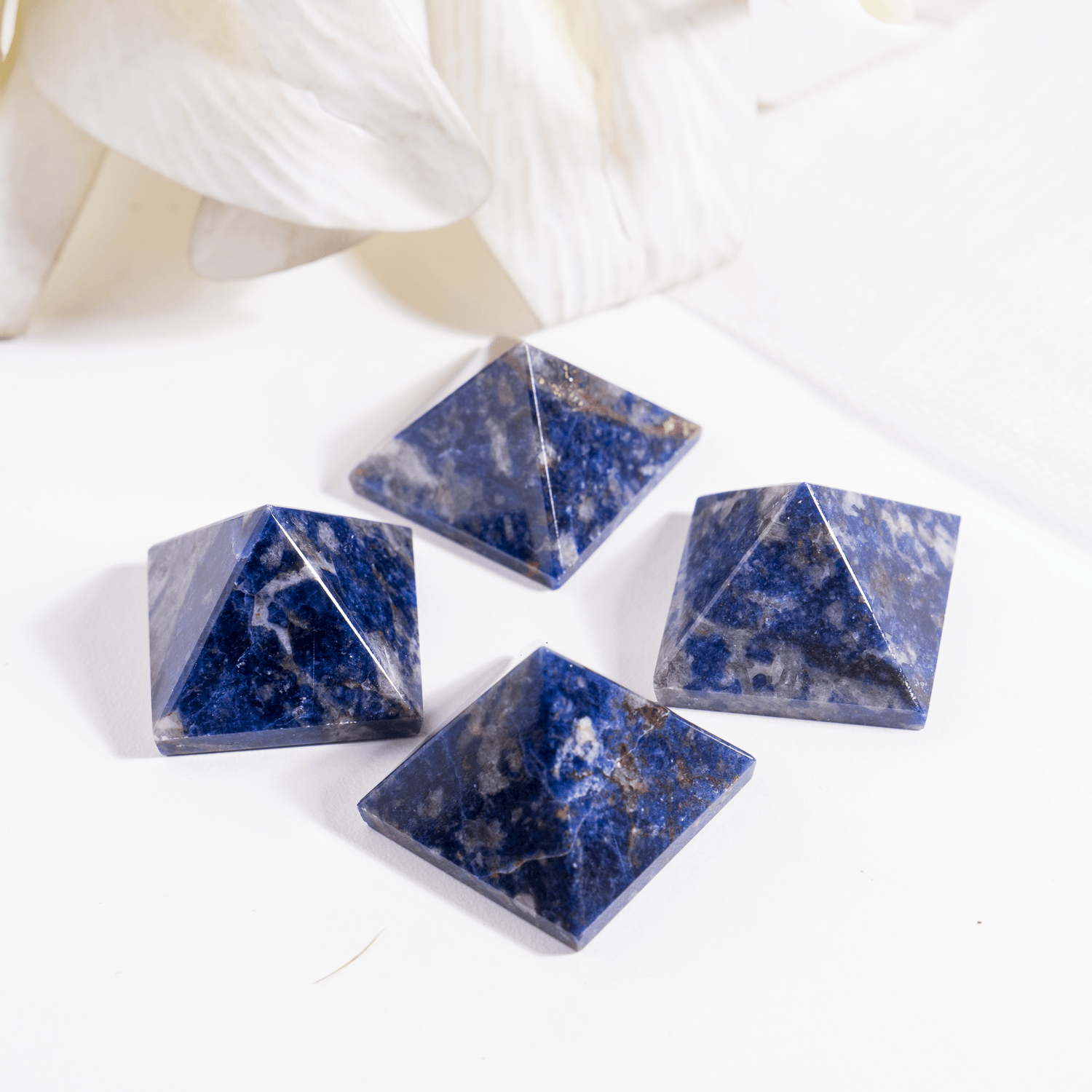Sodalite Pyramids (Emotional Balance and Self-Trust)