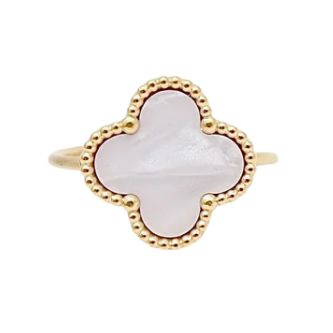 Elena White Clover Ring by Farmacias Savia
