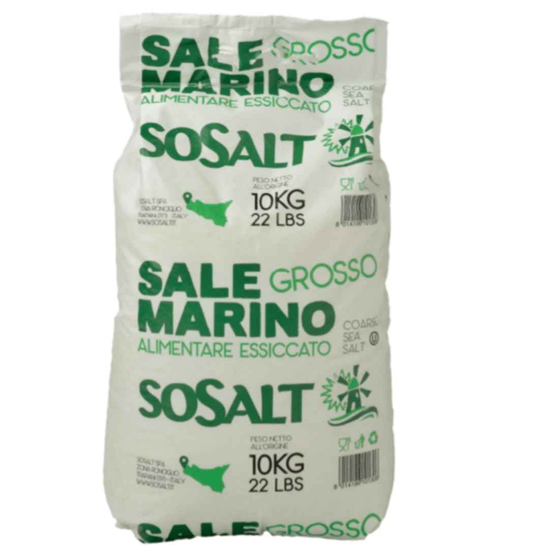 SoSalt, Coarse Natural Sea Salt, Sicilian, 22 lb (10 kg)