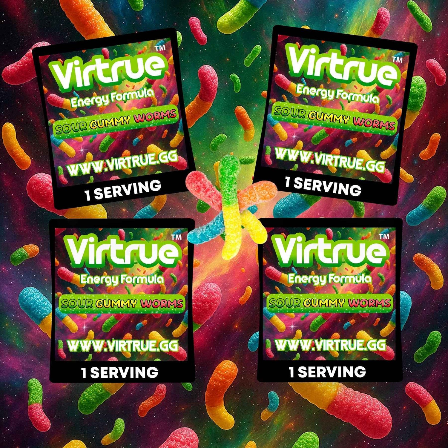 Pre-Workout Travel Packs Set of 4 - Energy Powder + Focus Boost &amp; Hydration | Sugar Free