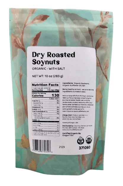 Soynuts, Dry Roasted, Organic, Salted by Country Life Natural Foods