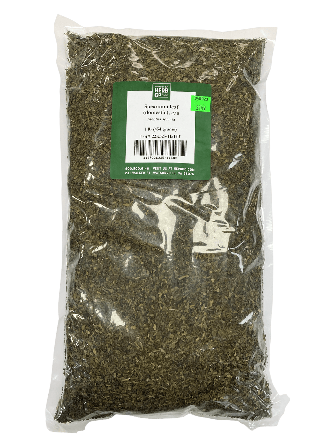 Spearmint Leaf, Cut, Sifted by Country Life Natural Foods
