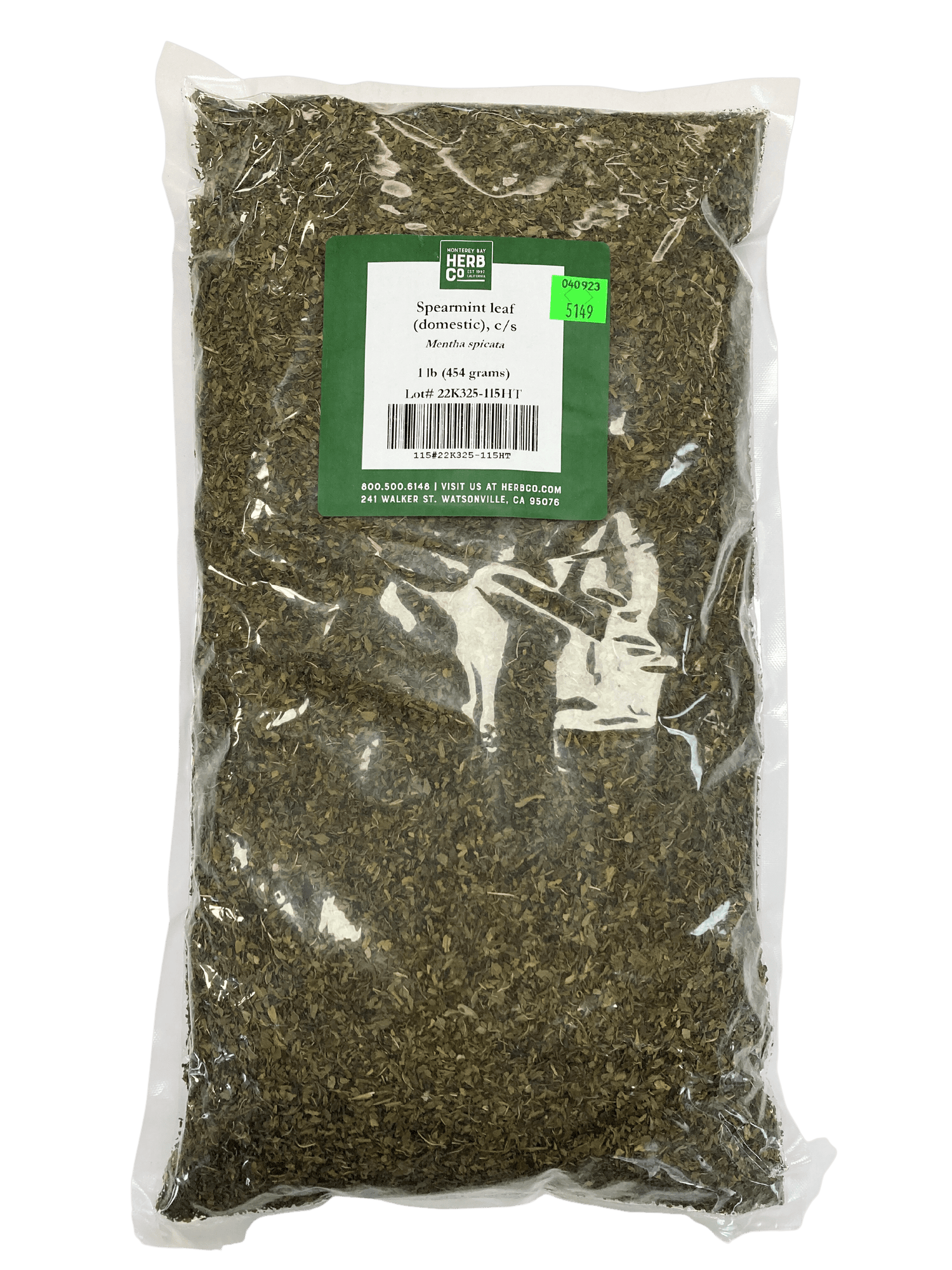 Spearmint Leaf, Cut, Sifted by Country Life Natural Foods