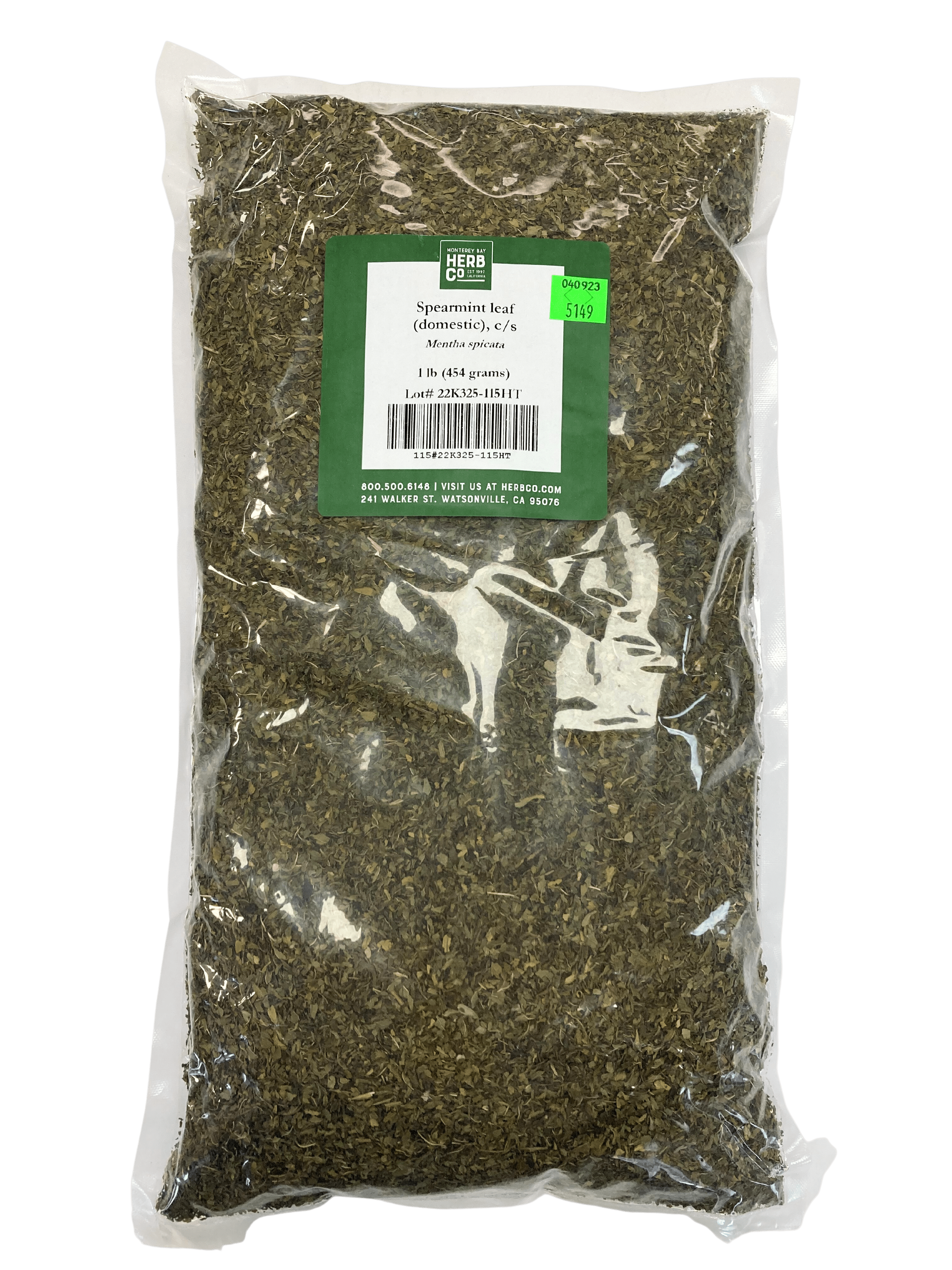 Spearmint Leaf, Cut, Sifted by Country Life Natural Foods