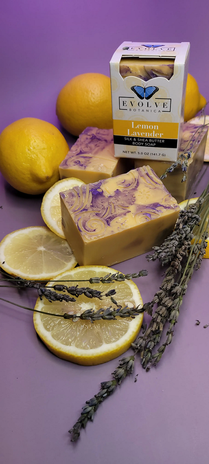 Lemon Lavender Silk Soap - Moisturizing Aromatherapy Bar