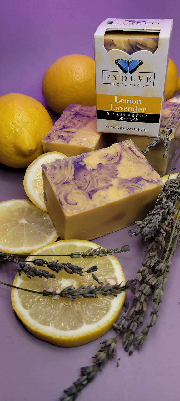 Lemon Lavender Silk Soap - Moisturizing Aromatherapy Bar