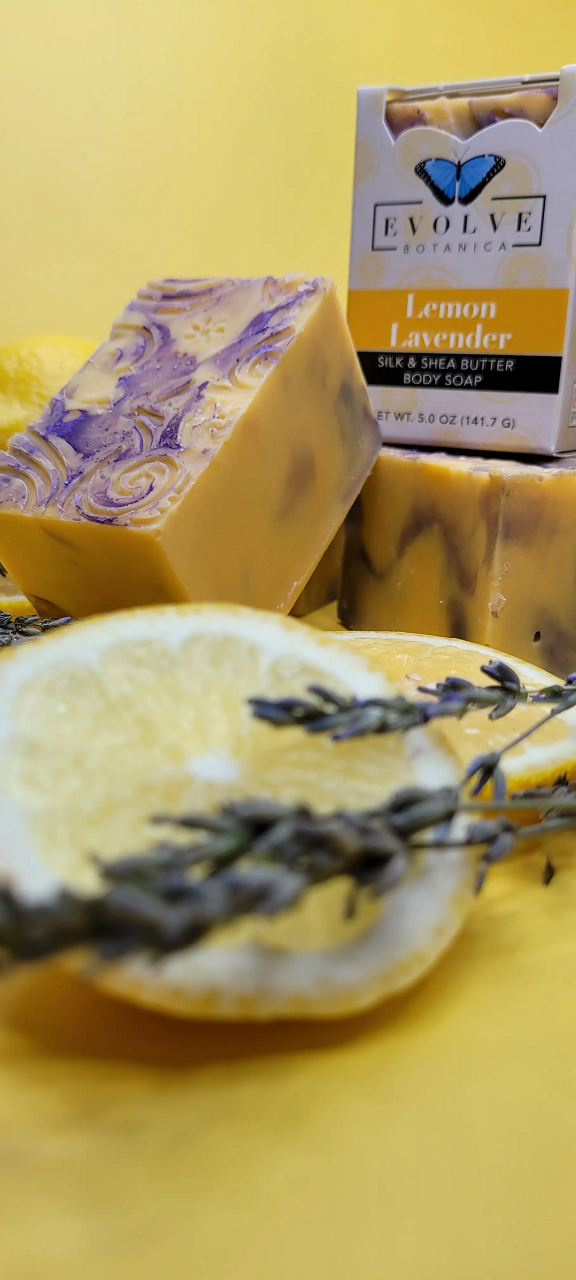 Lemon Lavender Silk Soap - Moisturizing Aromatherapy Bar