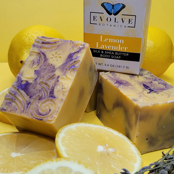 Lemon Lavender Silk Soap - Moisturizing Aromatherapy Bar