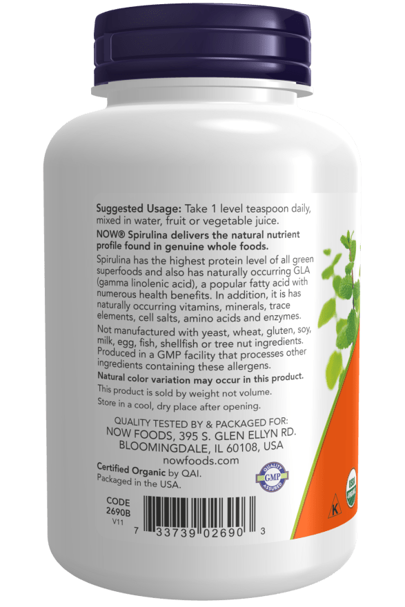 Organic Spirulina Powder by Country Life Natural Foods