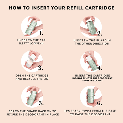 Refillable Deodorant with Macadamia + Bergamot