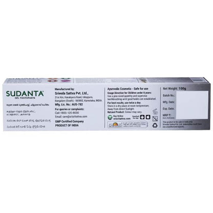 Sri Sri Tattva Sudanta Gel Tooth Paste With Charcoal &amp; Salt