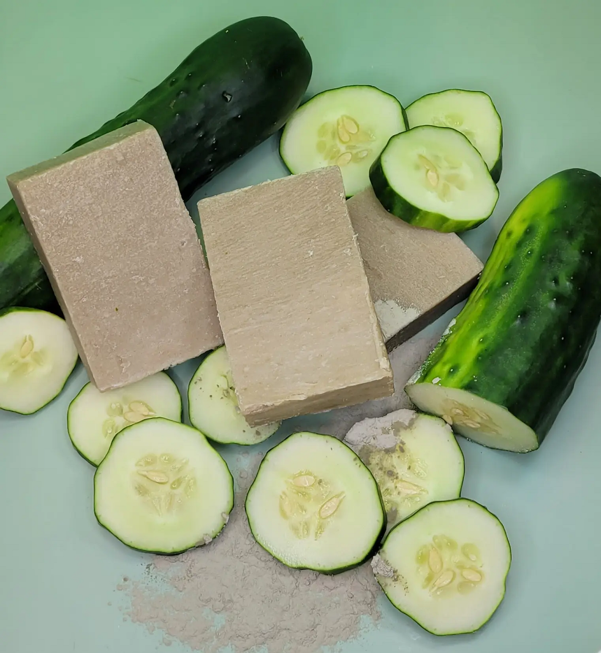 Goddess Cucumber &amp; French Green Clay – Balancing Facial Soap