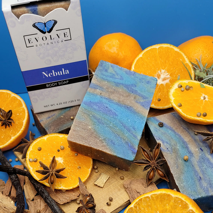 Nebula Blue Soap - Vanilla, Cedar &amp; Coriander Hand and Body Soap