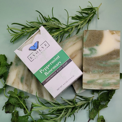 Peppermint Rosemary – Vegan Herbal Hand & Body Soap