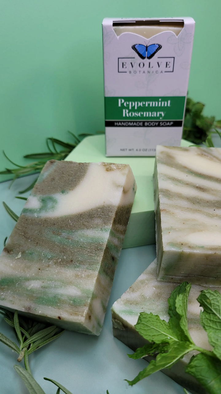 Peppermint Rosemary – Vegan Herbal Hand &amp; Body Soap