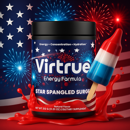 Star Spangled Surge Pre-Workout Energy Powder + Focus Boost &amp; Hydration | Sugar Free by Virtrue
