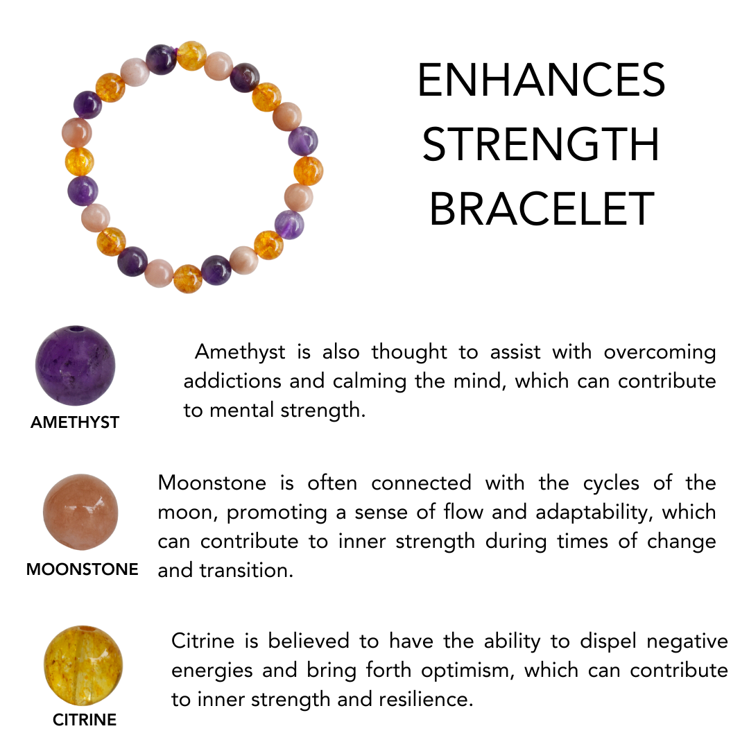 Enhances STRENGTH Crystal Bracelet (Expansion and Good Fortune)  DestGlow