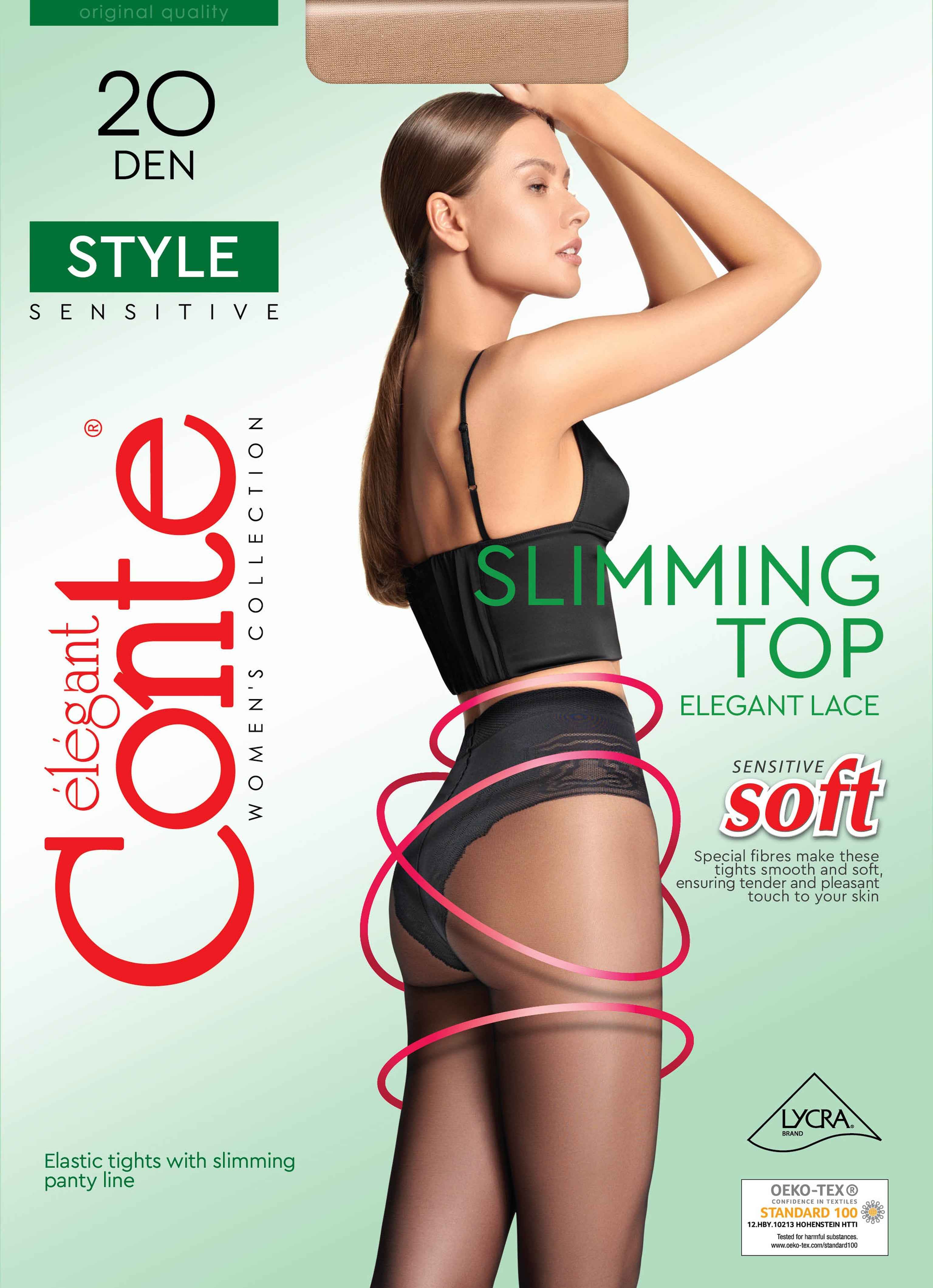 Tights Conte Style 20 Den - Ajour Control Top