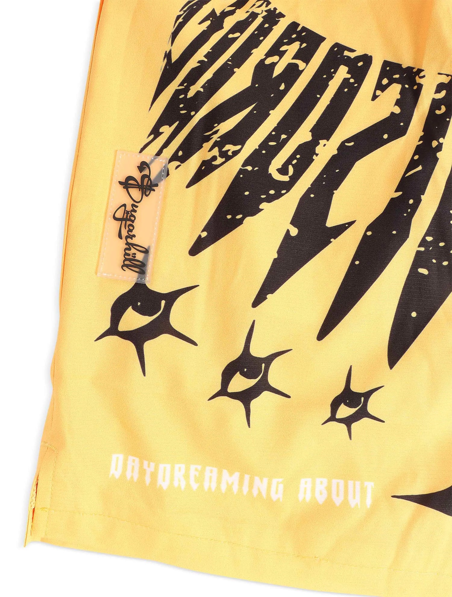 Sugarhill Sinister Poly Shorts - Gold by Denim Exchange