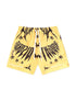 Sugarhill Sinister Poly Shorts - Gold by Denim Exchange