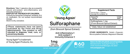 Sulforaphane - Natural Immunity Booster Supplement by Young Again