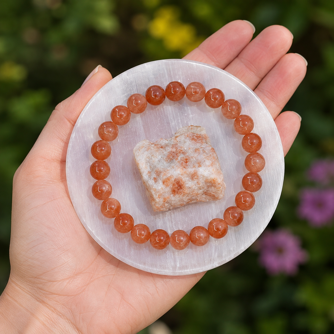 Sunstone Crystal Gift Set For Emotional Support and Protection, Real Polished Gemstones.  DestGlow