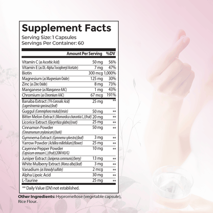 Sweet Blood Sugar Support Supplement by ForWomn | Women&