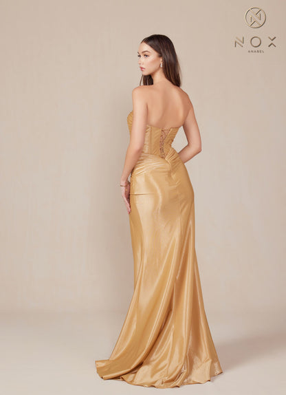 Nox Anabel T1489 Dress Long Strapless Fitted Evening Gown by DiscountDressShop