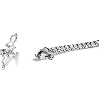 14K White Gold Classic 1 1/2 Cttw Diamond Tennis Bracelet  DestGlow