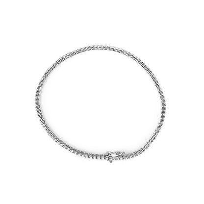 14K White Gold Classic 1 1/2 Cttw Diamond Tennis Bracelet  DestGlow