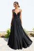 Ladivine Amoris T214 Sleeveless Spaghetti Strap A-Line Glitter Gown by DiscountDressShop