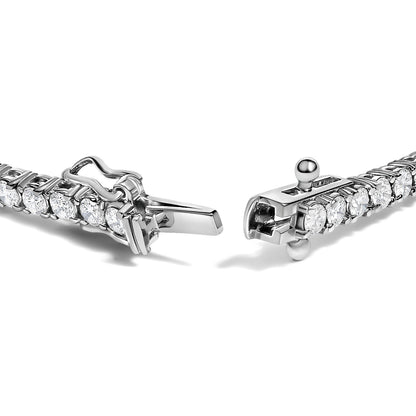 14K White Gold 3.00 Ctw Diamond Classic Standard 4 Prong Set Tennis Bracelet  DestGlow