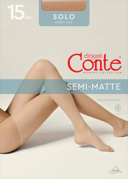 Tights Conte Solo 15 Den - Classic Pantyhose