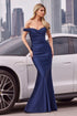 Ladivine Amoris T402 Dress Off the Shoulder Fitted Gown by DiscountDressShop