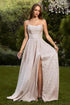 Ladivine Amoris T701 Strapless Glitter A-Line Gown by DiscountDressShop